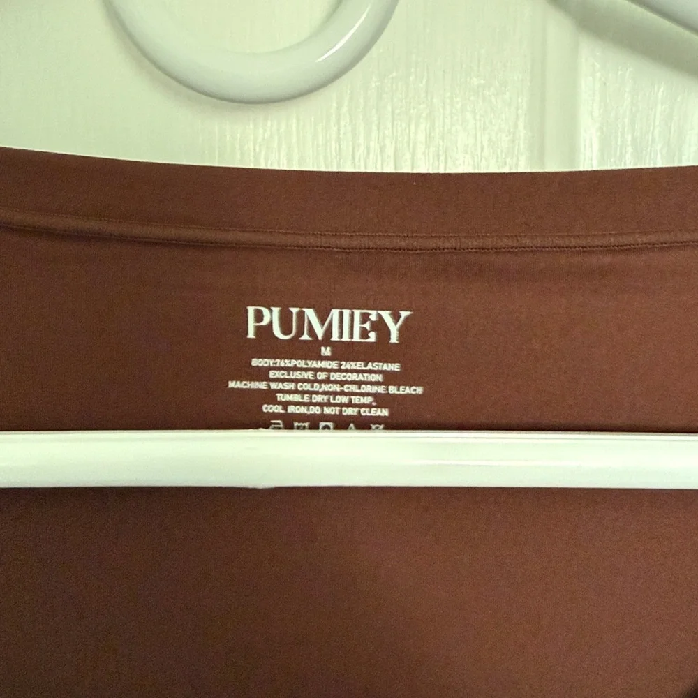NWT PUMIEY Scoop Neck Long Sleeve Top - Picture 3 of 4